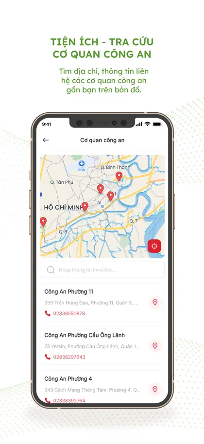 Screenshot 4 di 6 di SOS An ninh trật tự CATP HCM