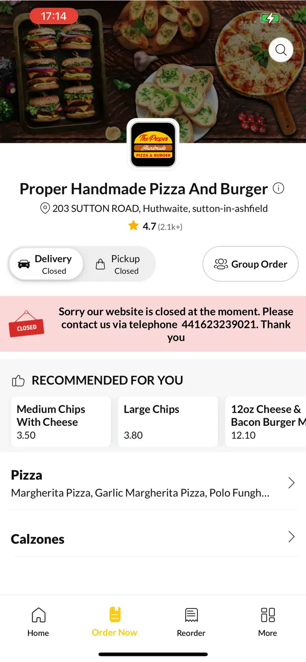 Screenshot #2 pour Proper Handmade Pizza & Burger