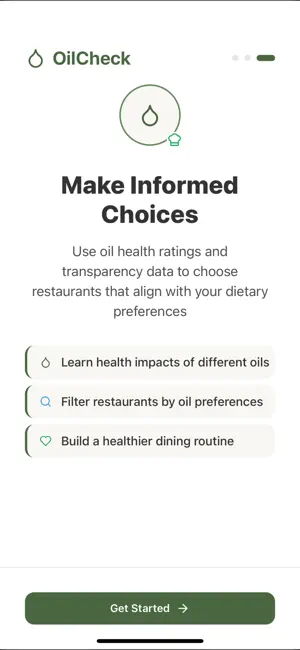 OilCheck: Restaurant Oils screenshot 4