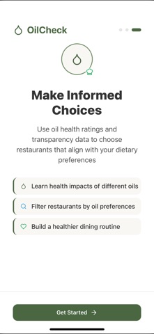 OilCheck: Restaurant Oils iPhone screenshot