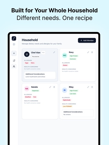 AI Recipe Studio - AskMixi iPad screenshot