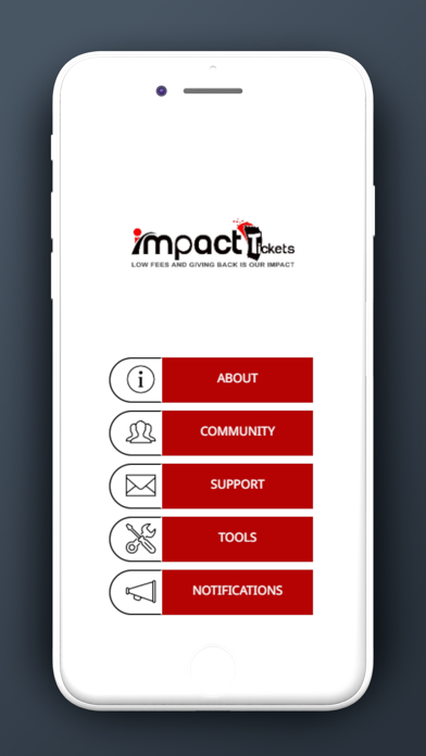 Impact Tickets Screenshot