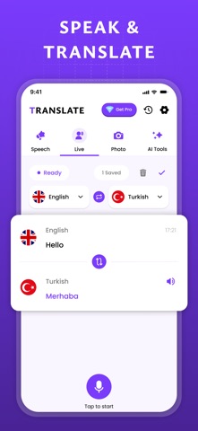 E-Translate :AI Live Translate screenshot