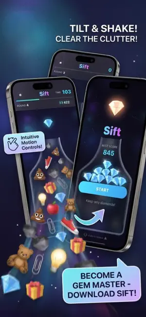 Sift: Sort Gems Physics Puzzle screenshot 1