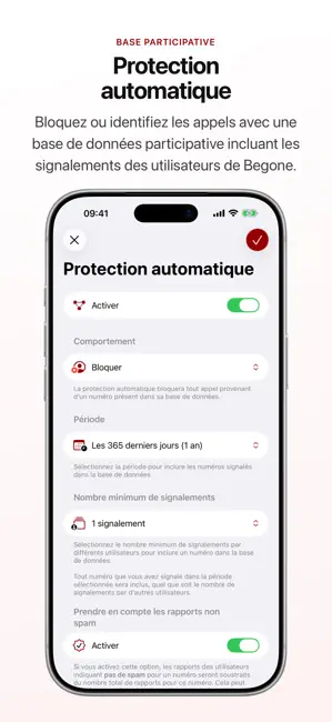 Begone: Blocage spam appel iPhone screenshot 3