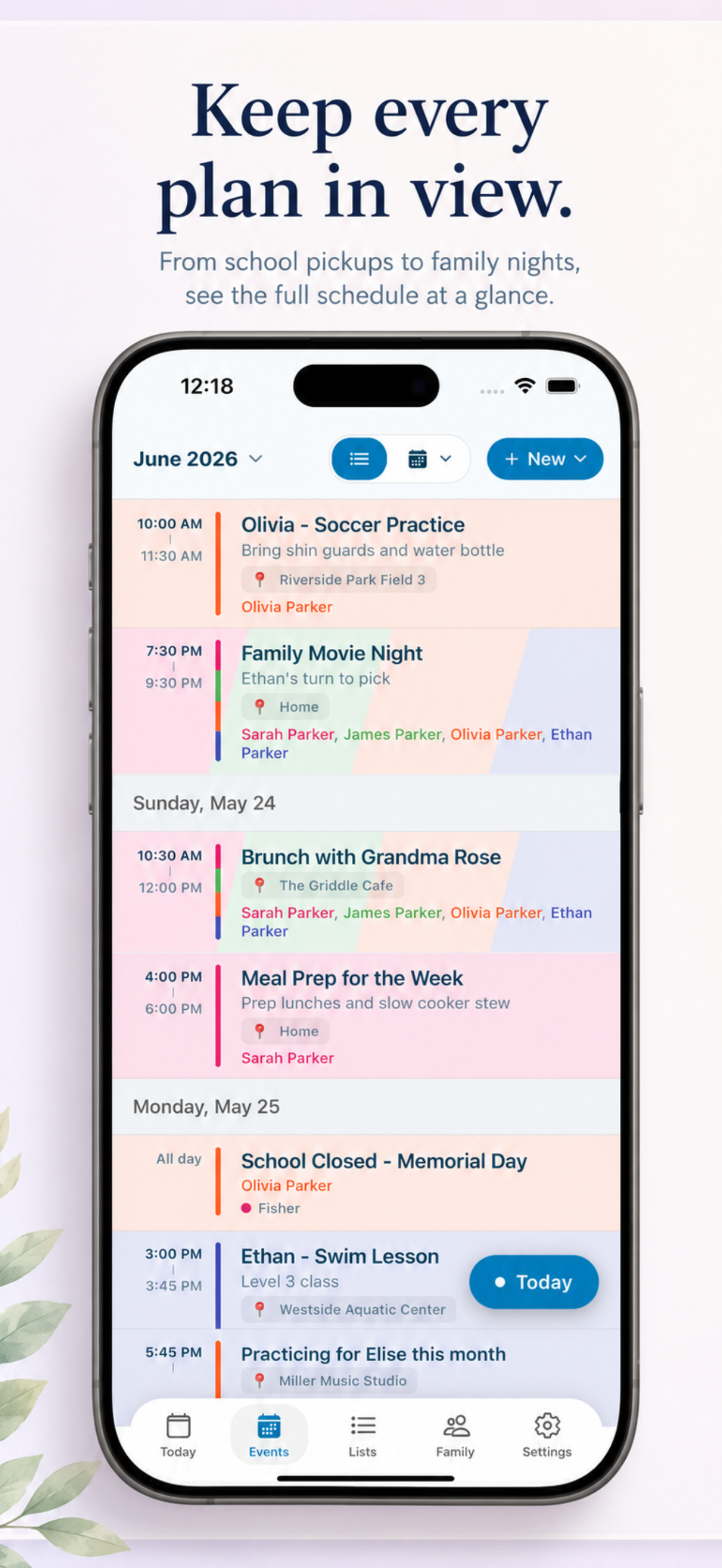 Sense: AI Family Organizer App