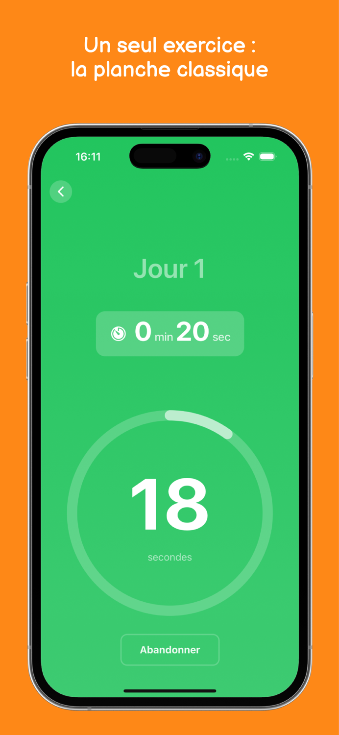Défi Gainage - 30 jours