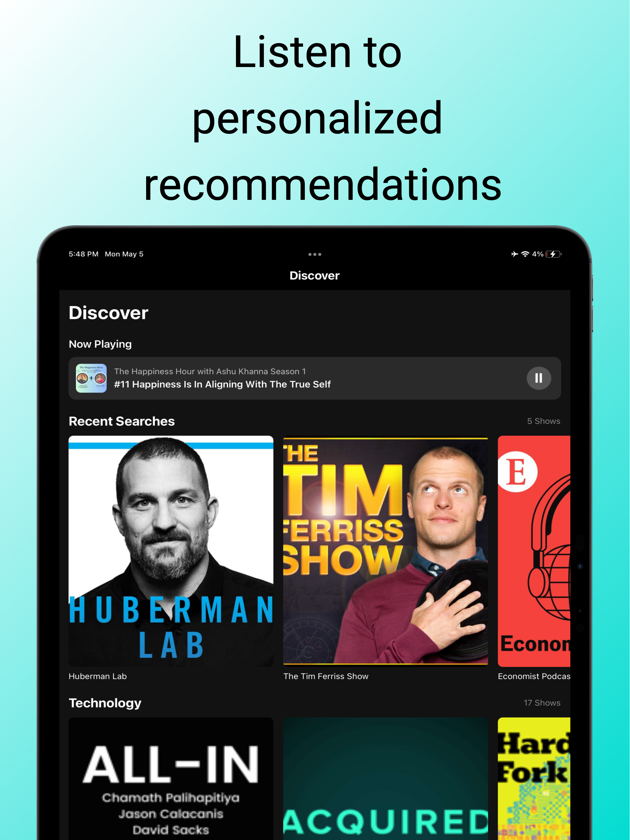 BriefMe: AI Podcast Player screenshot 8