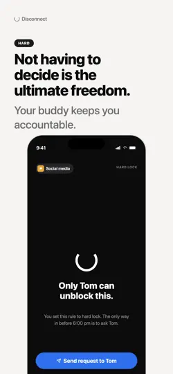 Captura de pantalla de Bloqueo De Apps: Disconnect en iPhone 5