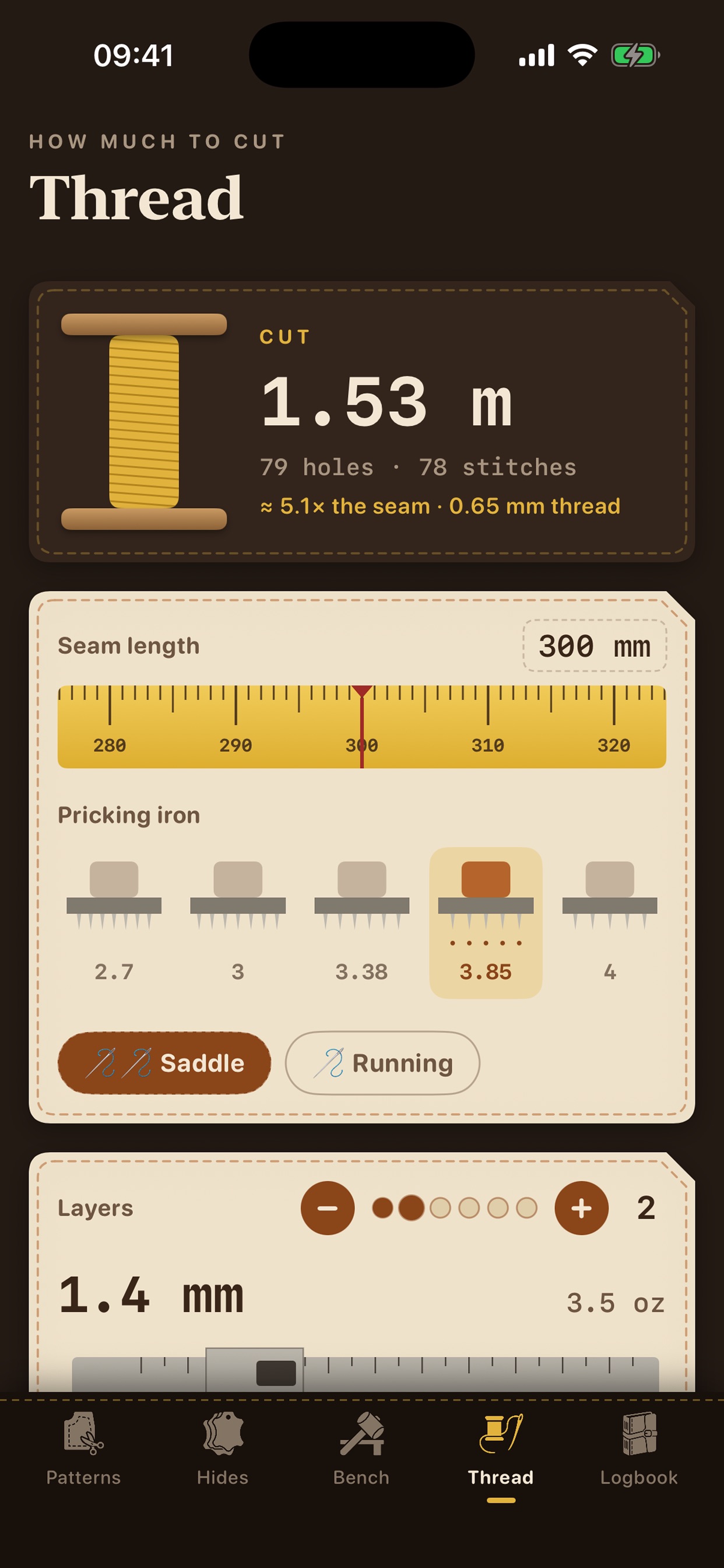 Screenshot 3 of Cut Punch Stitch: Leathercraft