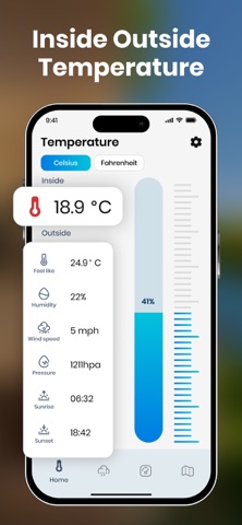 Thermometer - Outdoor & Indoor iPhone screenshot