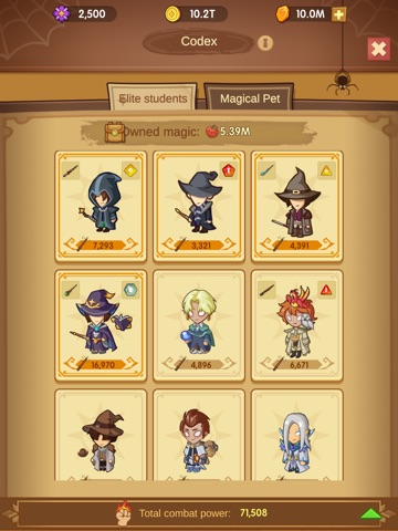 Idle Magic Academy iPad screenshot