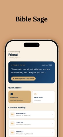 BibleSage - Private Bible iPhone screenshot