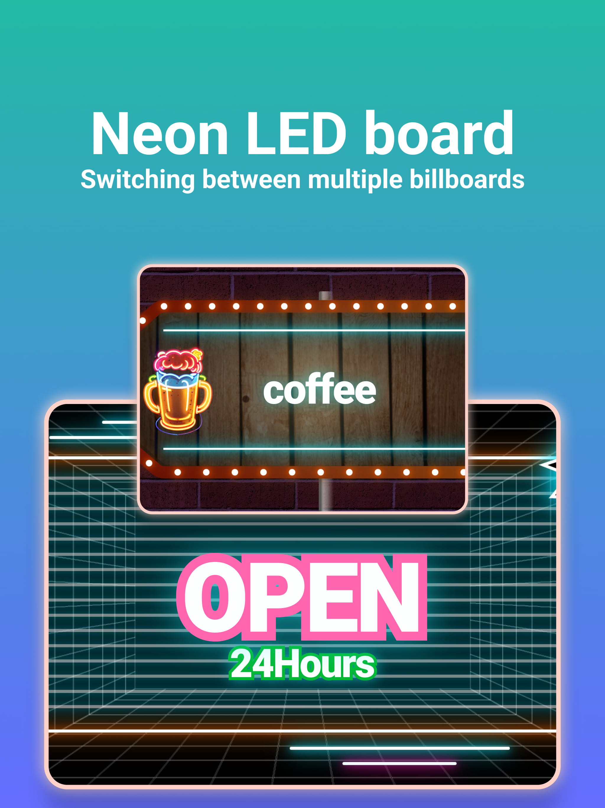 LED Banner - Make It Big Text
