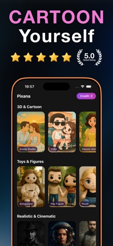 Ai Cartoonify Picture - Pixana screenshot