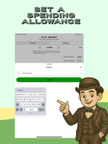 Fun Money: Allowance Budget iPad screenshot