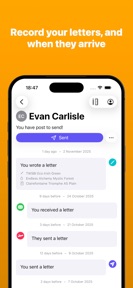 Pendulum - Pen Pal Tracker screenshot