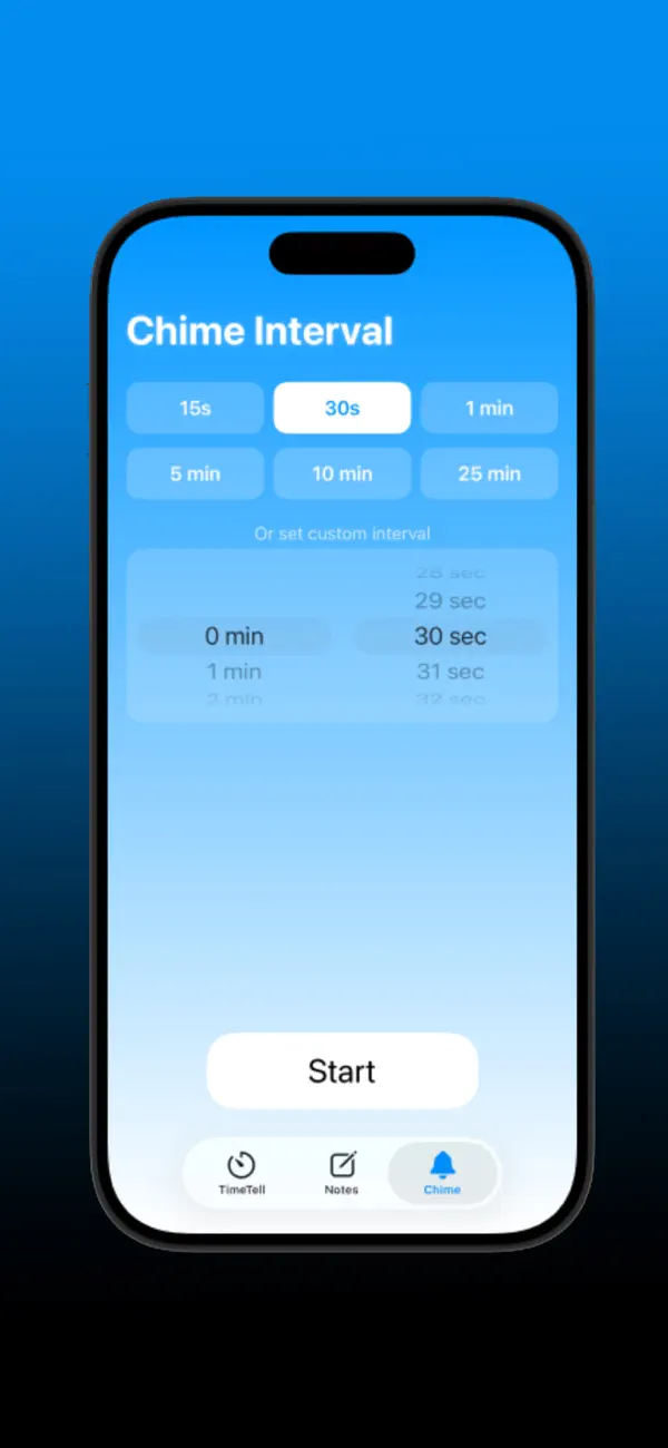 Screenshot #1 pour Time Tell: Interval Timer