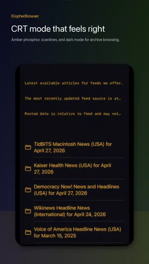 iGopherBrowser screenshot 2