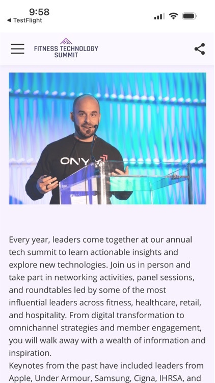 The Fitness Technology Summit