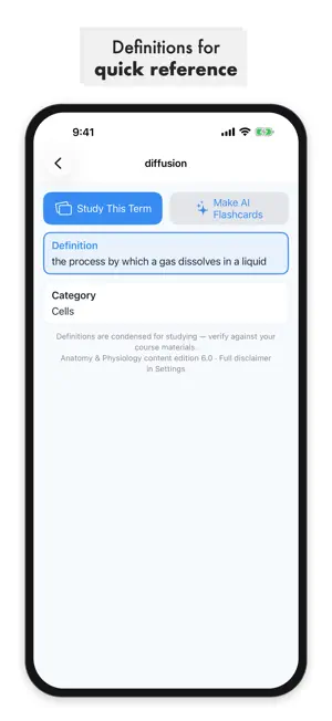 Anatomy and Physiology Vocab screenshot 2