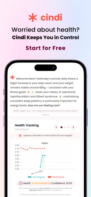 Cindi: Health Insights AI screenshot 1