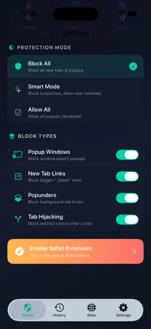 TabGuard screenshot 1