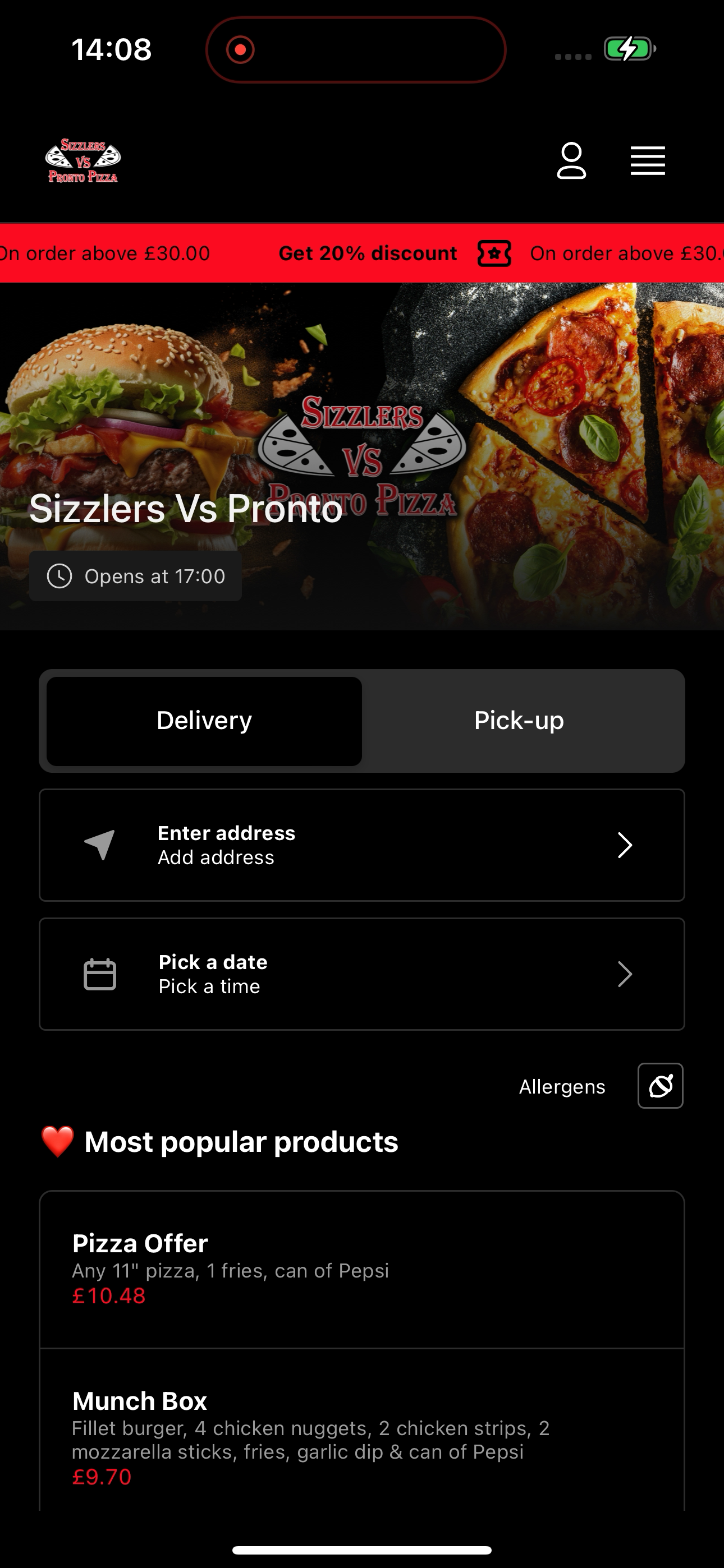 Sizzlers Vs Pronto