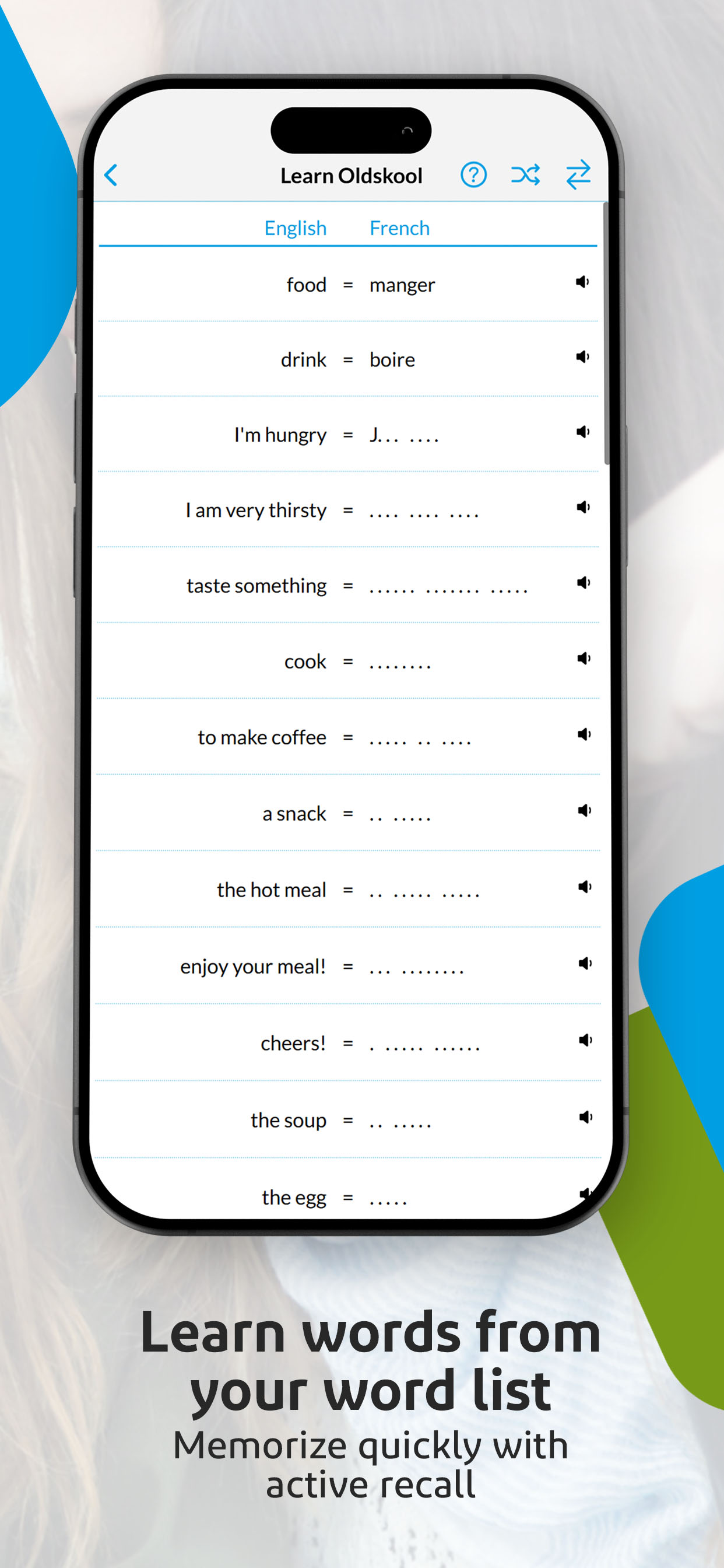 Learn vocabulary with Wozzol