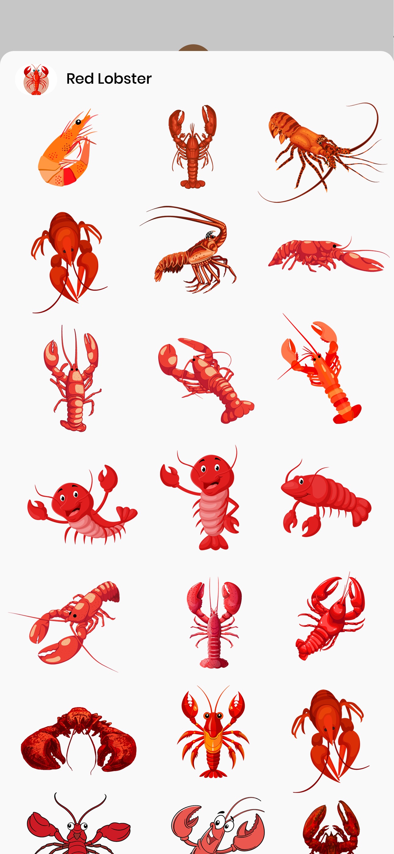 Screenshot 2 of Red Lobster Stickers