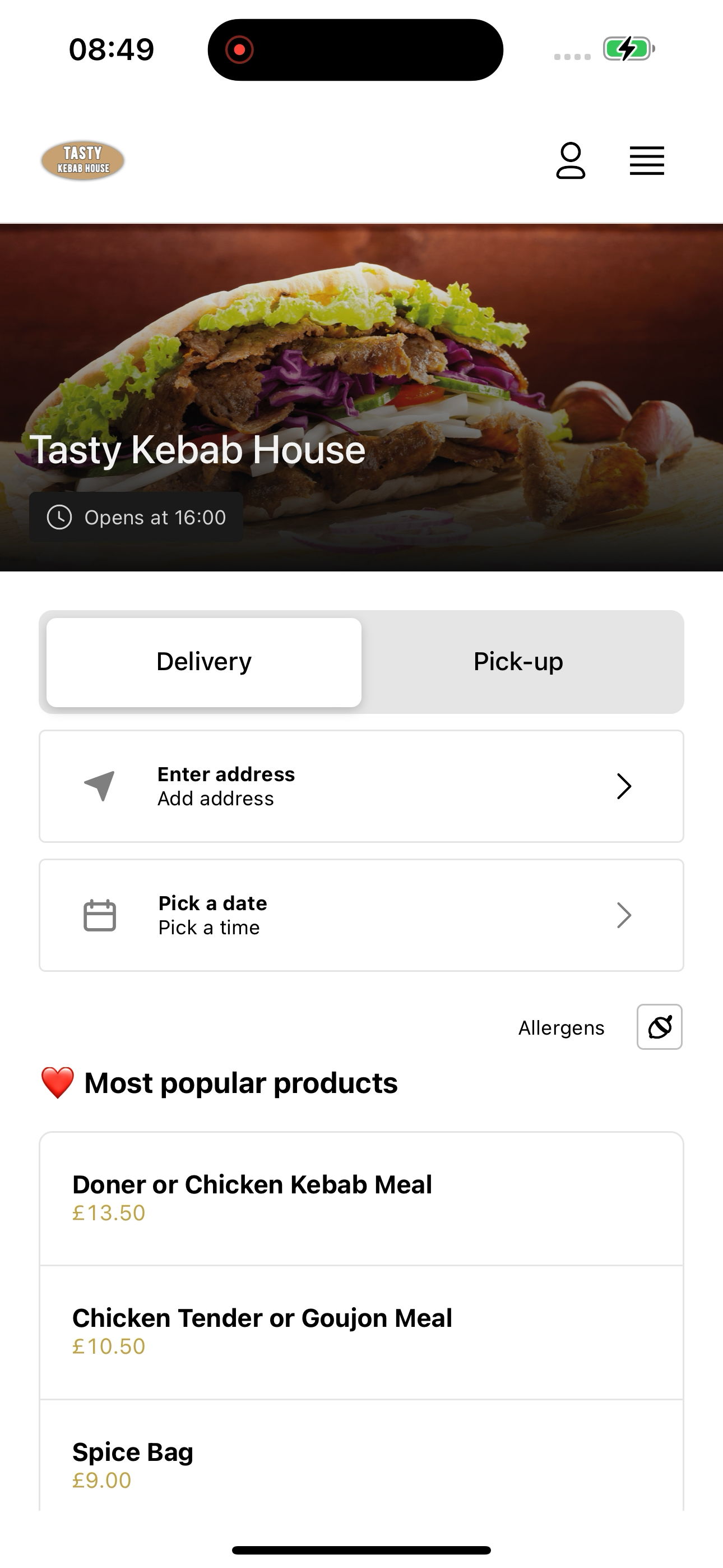 Tasty Kebab House screenshot 3