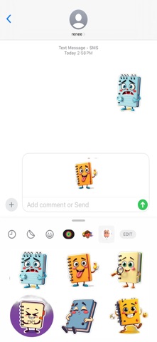 Crafty Notebook Stickers screenshot