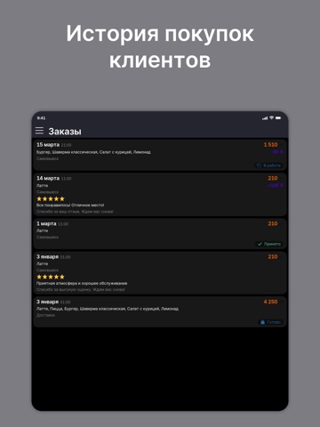 Ресторан Авеню iPad screenshot