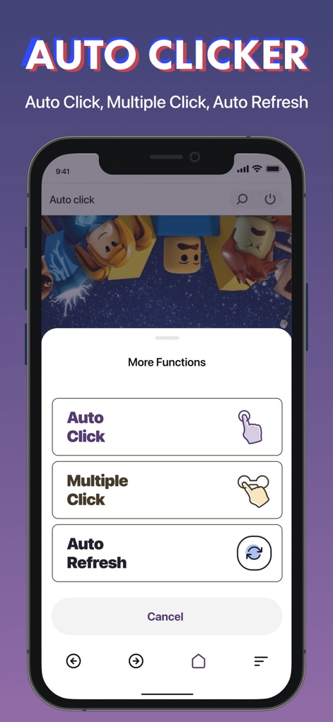 Auto Clicker - Auto Click App - This tool presents seamless options for "Auto Click" and "Multiple Click" within its intuitive interface, enhancing user efficiency.