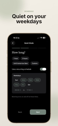 Quiet: App Blocker iPhone screenshot