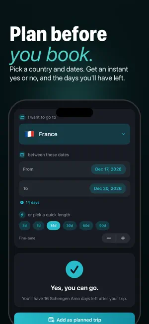 Stamps: Schengen & Visa Days screenshot 2