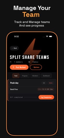 SplitsShare iPhone screenshot