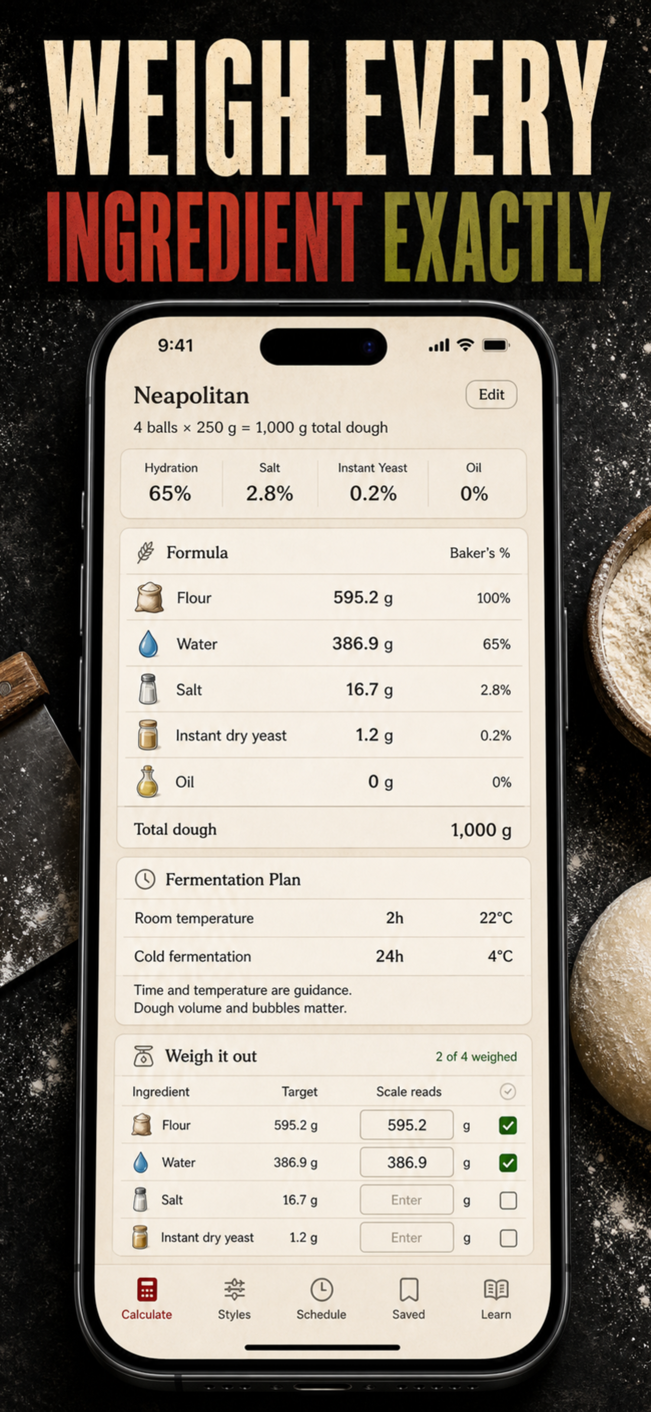 Pizza Dough Recipe Calculator screenshot 5