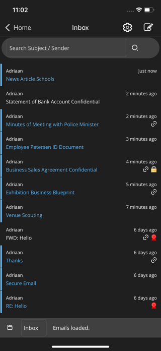 SecureEMAIL by Pfortner Screenshot 4 of 9