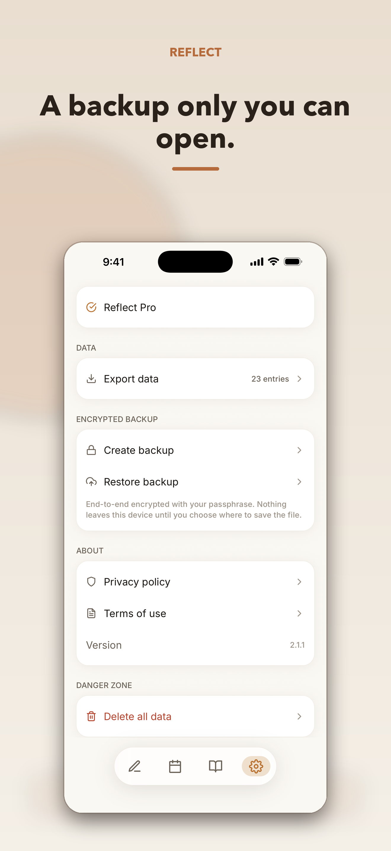 Reflect — AI Journal screenshot 9