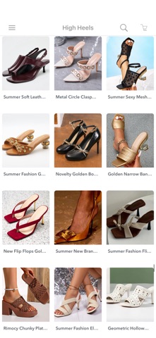 Beautiful Woman Shoes Store iPhone screenshot