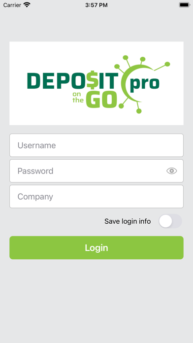 DEPOSITpro on the GO Screenshot