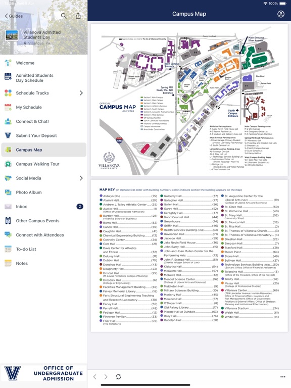 Screenshot #5 pour Villanova University Guides