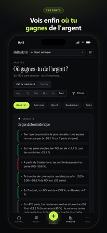 MaBankroll : suivi de paris iPhone screenshot