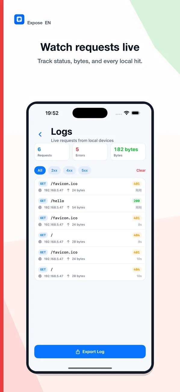 #5. Expose - HTTP Server (iOS) 由: Bonjour, LLC