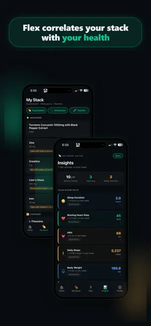 Flexwell AI Supplement Coach screenshot 1