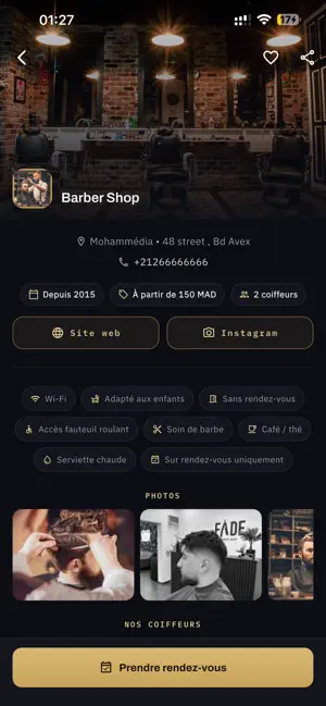 Avex Barber screenshot 1