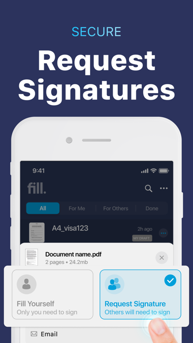 Fill and Sign e Signature App Screenshot