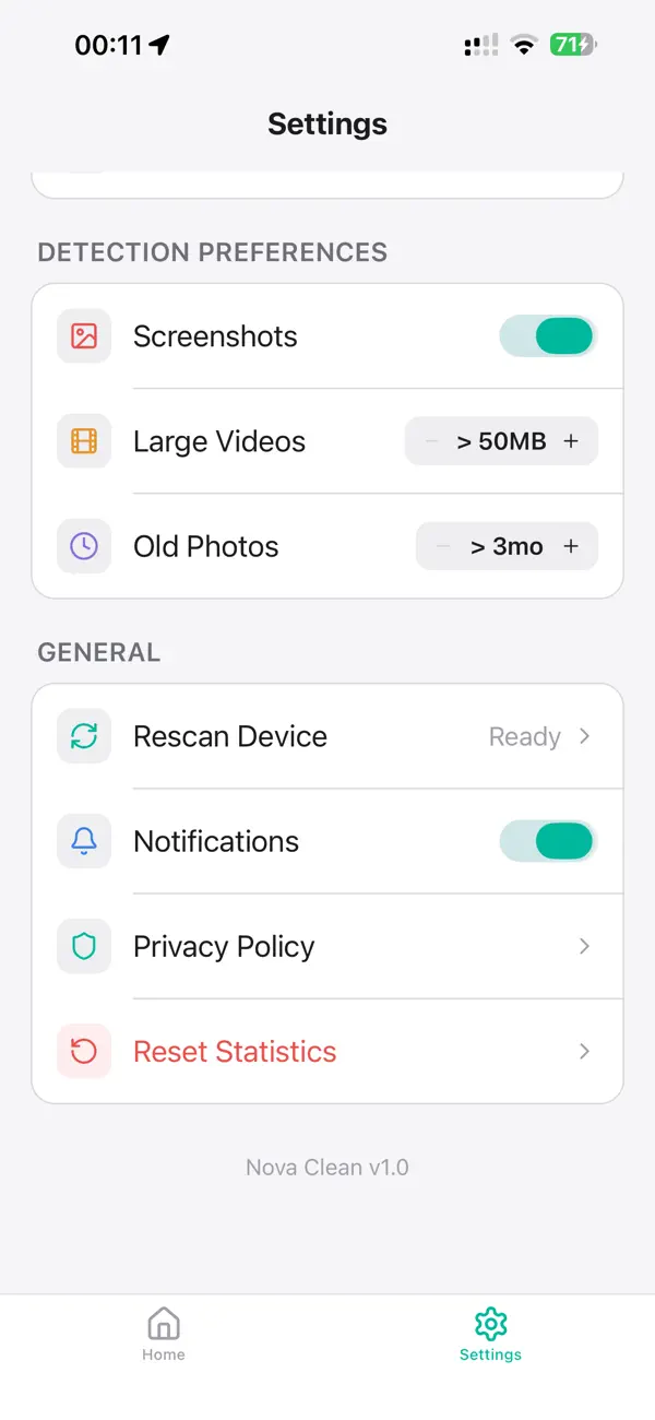 #4. Nova Clean (iOS) Av: Gianfranco Antenucci