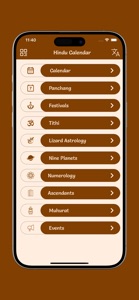 Hindu Calendar 2024 screenshot #1 for iPhone